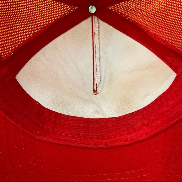 Bass Pro Shops Men’s Distressed Logo Red Snap Back Hat - Picture 7 of 11